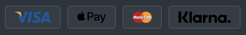 Placeholder row for genuine payment-method logos and Stripe security